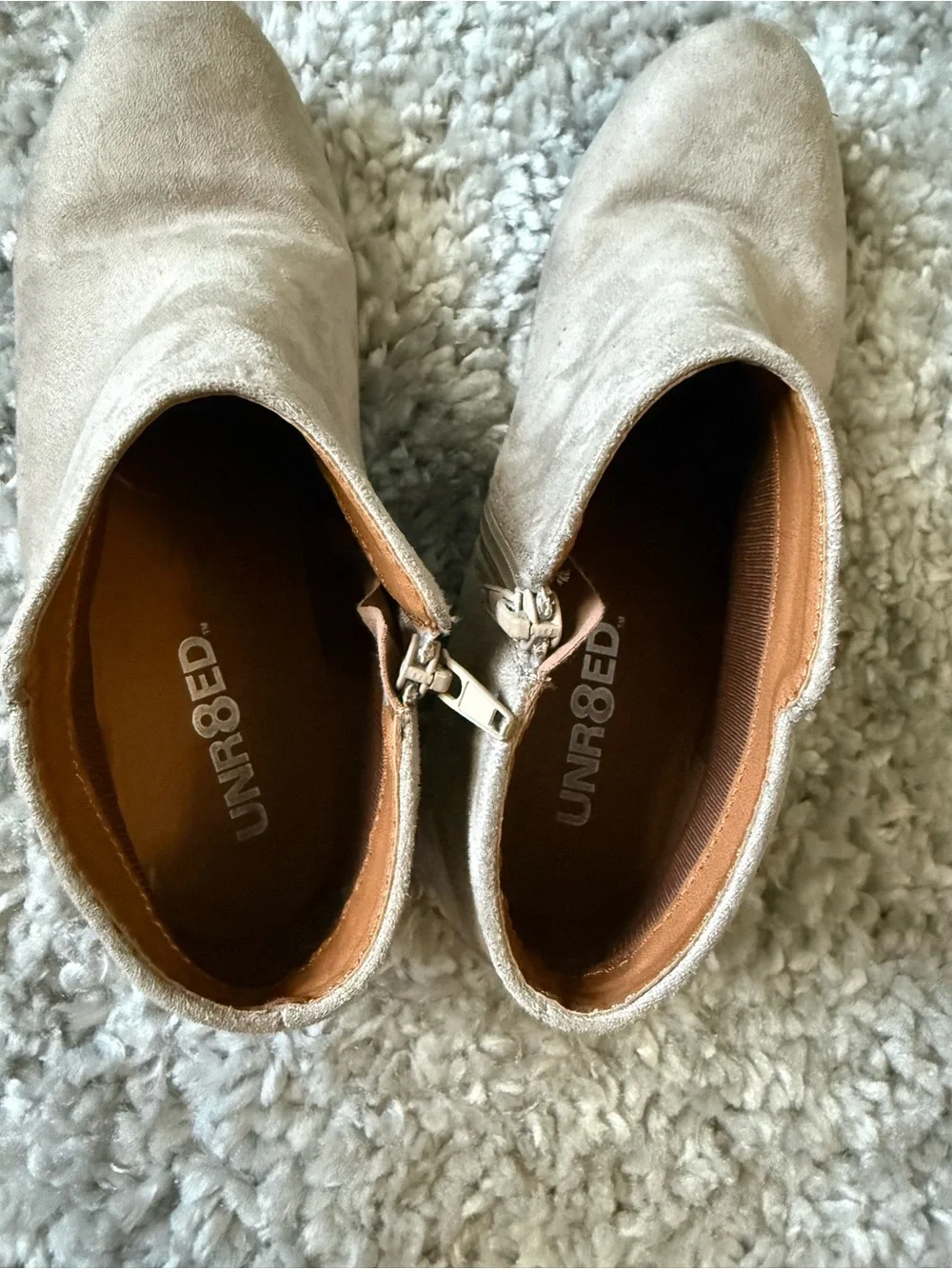 Women’s Taupe Suede Ankle Booties - Stylish Everyday Comfort